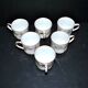 Limoges Haviland set of 6 floral porcelain coffee cups