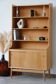 Bibliothèque scandinave en chêne vintage rénovée