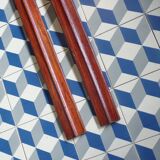 Pair of old wooden skis L=200 cm
