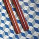 Pair of old wooden skis L=200 cm