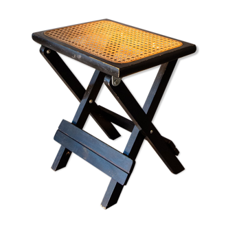 Stool, cannage and wood