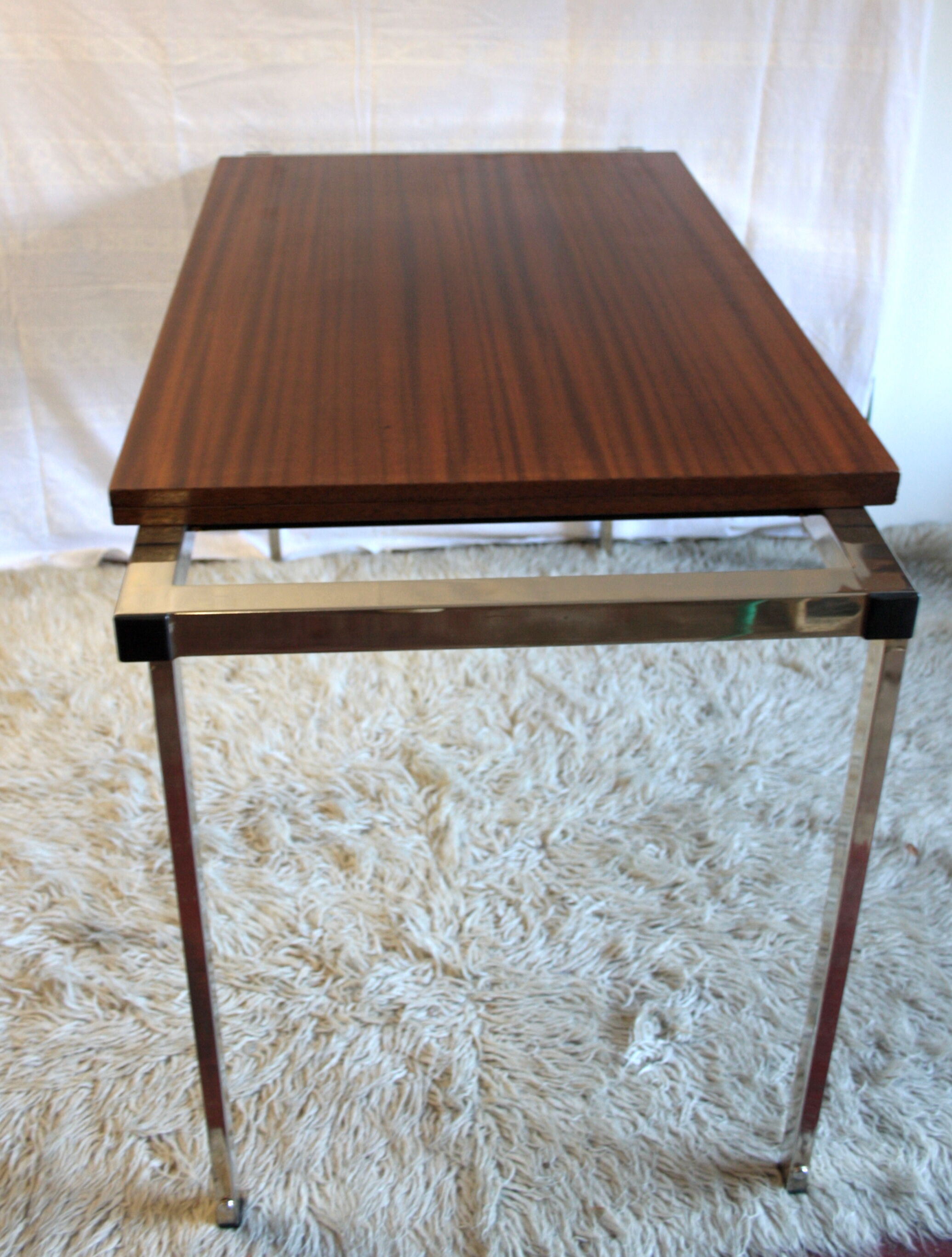 Table basse relevable et extensible fin 70’s