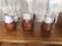 Set of 3 old revol b63 flamed ceramic pitchers 0.25l & 0.5l