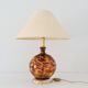 Vintage Art Deco blown glass and porcelain ball lamp (Numbered)