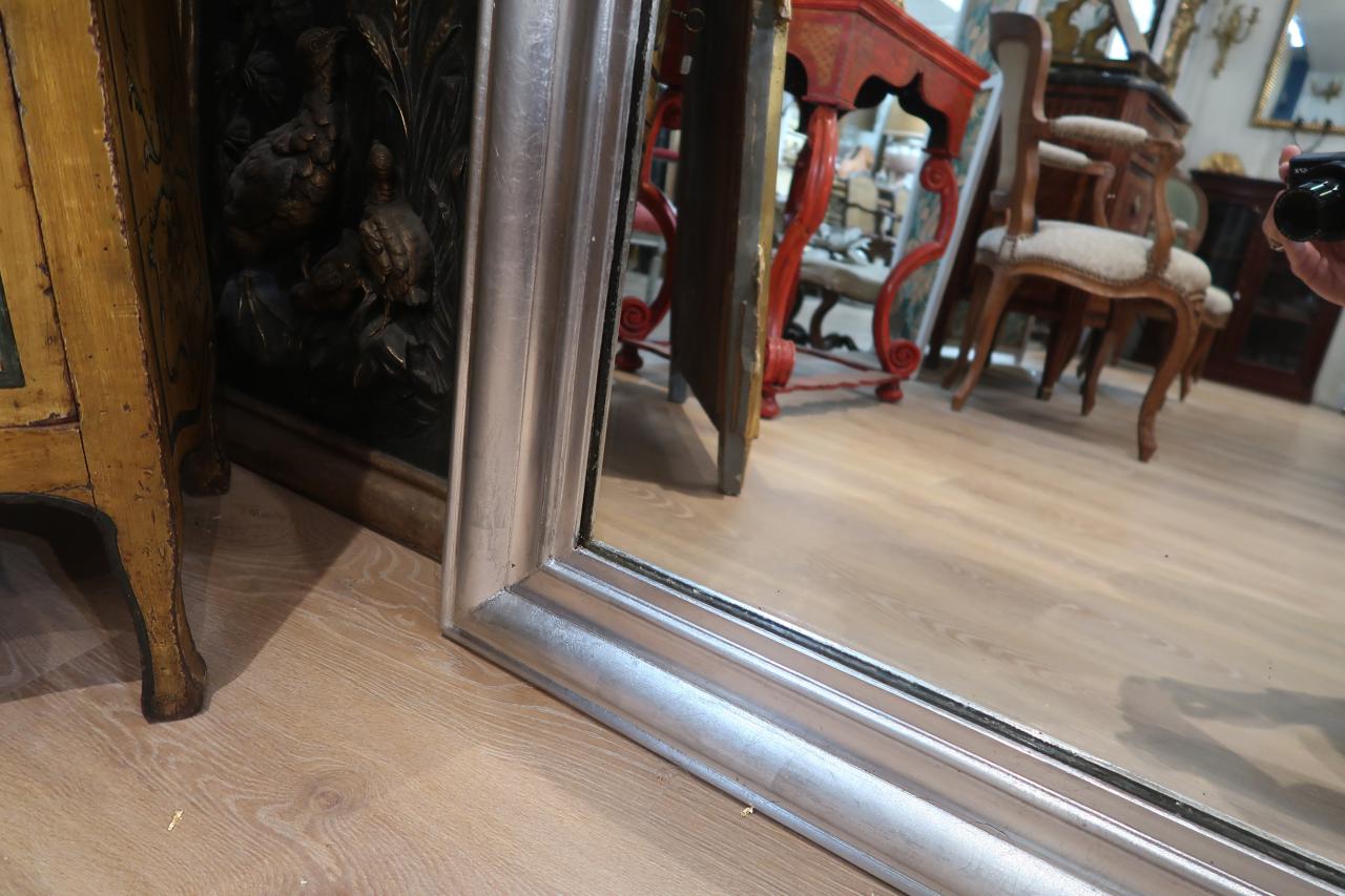 Mirror era Louis Philippe restored silver leaf 95x135cm
