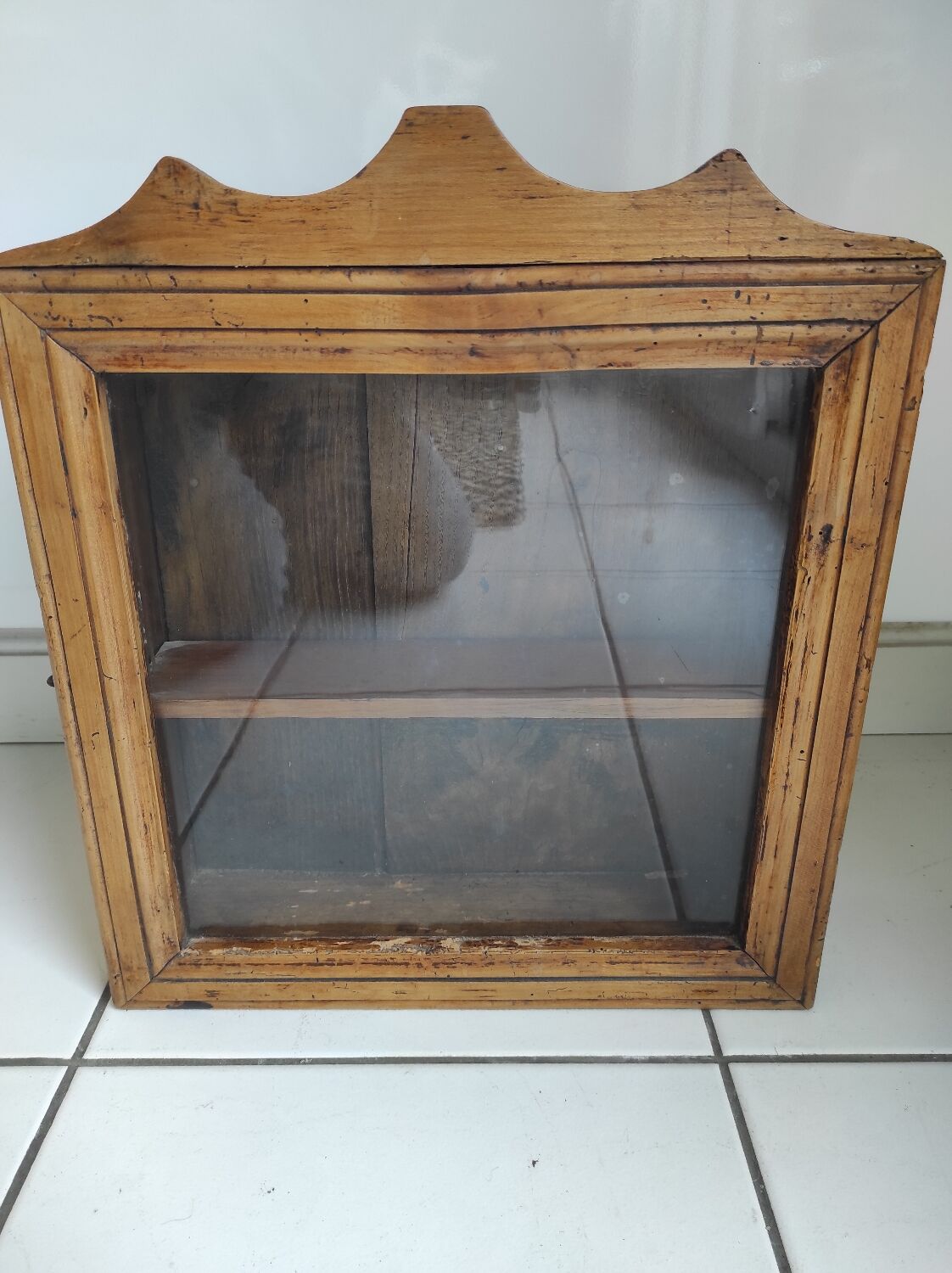 Old cherry display case