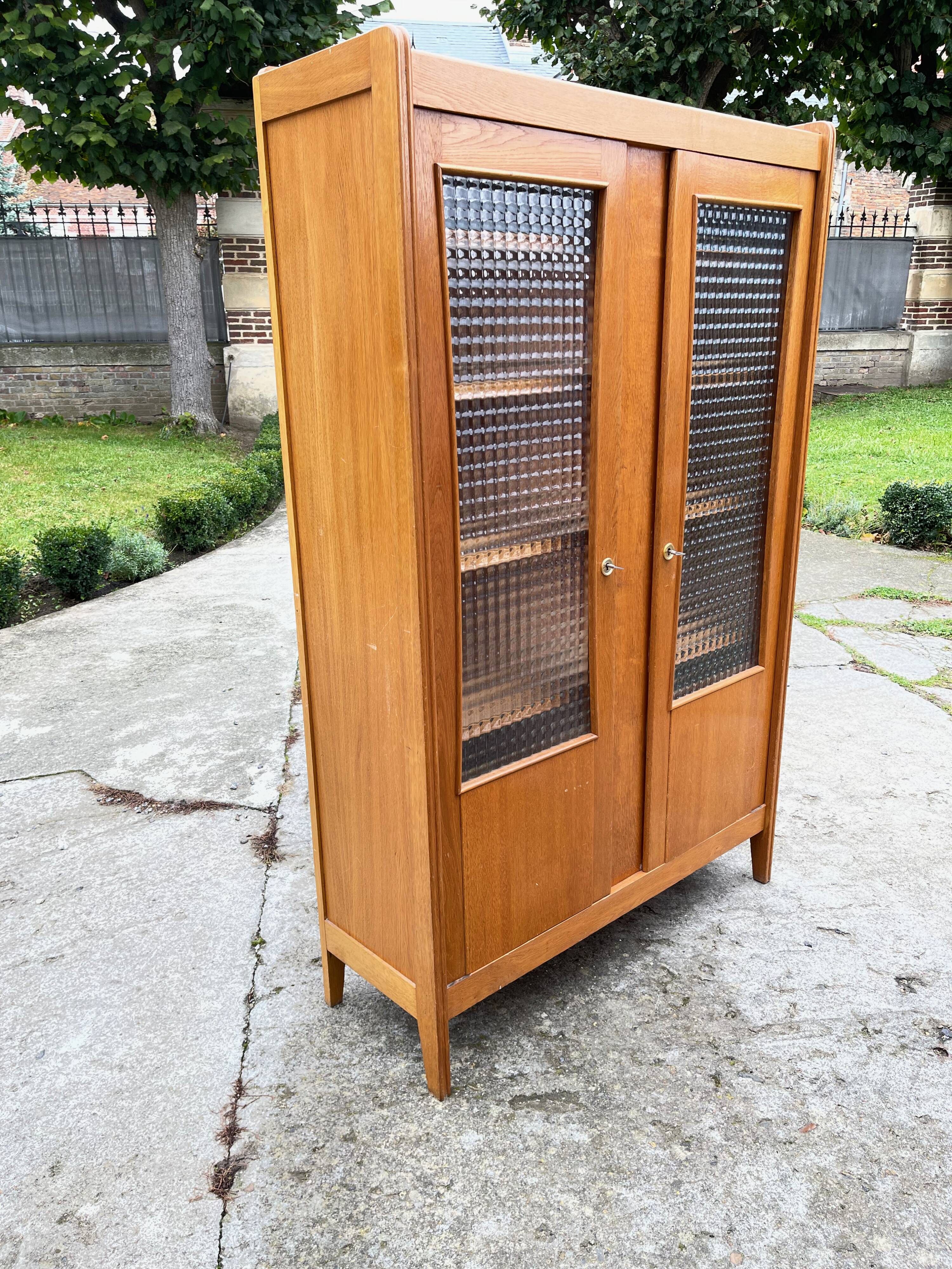 French glass cabinet - 1960 vintage