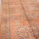 Large Vintage Moroccan Rug 203 x 376 cm, Peach Berber Wool Rug Handmade