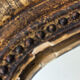 Antique Louis Philippe mirror, black and gold, 62 x 49 cm