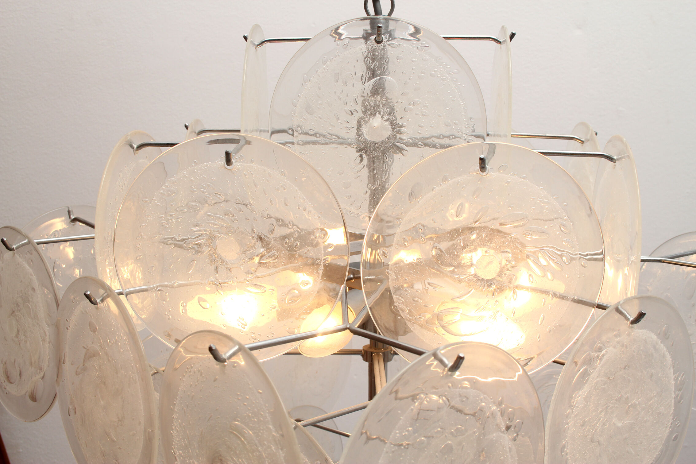 1970s chandelier Murano glass, Gino Vistosi