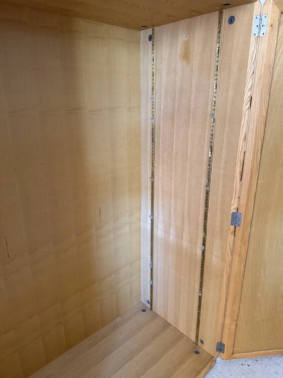 Vintage wardrobe Derk Jan De Vries – 1960s/70s – Wood and Wicker