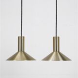 Set of 2 Fog & Mørup / Hans Due “Formel 1” pendant lamps / Mid-century Danish modern design / 1970s