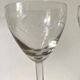 Wine glasses carved floral decoration