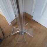 Italian design plexiglass floor lamp.