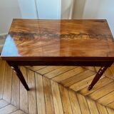 Table de jeux acajou