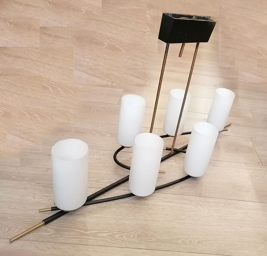 6-light chandelier, Arlus House, 1950