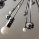 Sputnik XXL chandelier of the 60s-70s chrome metal 20 lamps