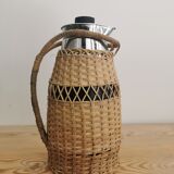 Vintage rattan thermos