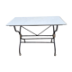 Table Bistrot Rectangulaire, Marbre Blanc