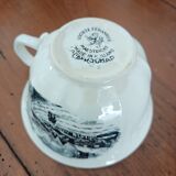 Set of 5 cups with saucers Landscape Maestricht