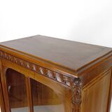 Art Deco walnut display cabinet, France, Circa 1920
