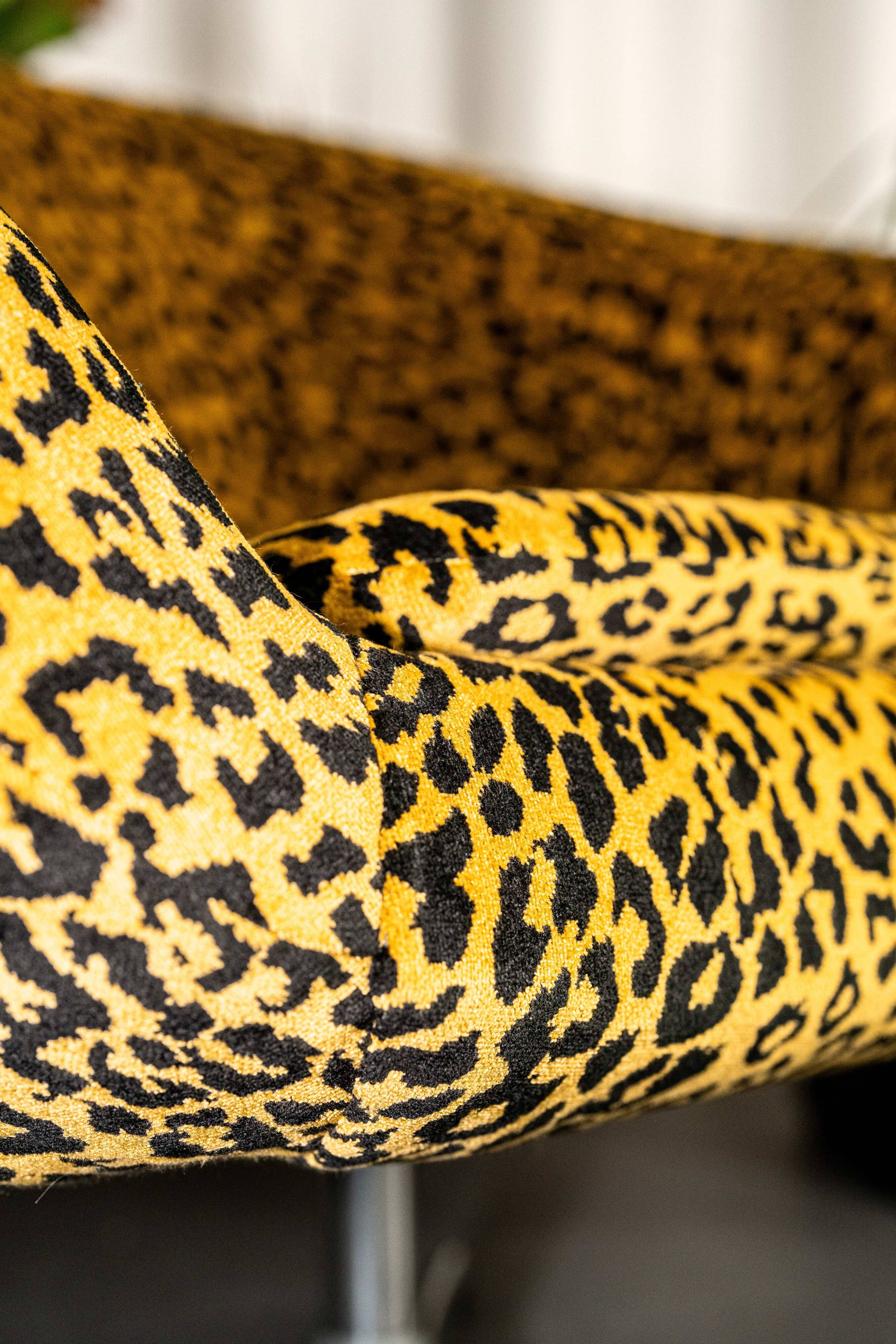 Vintage swivel shell armchair