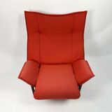Chaise de véranda vintage rouge par Vico Magistretti