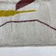 Tapis en laine pure fait main traditionnelle taille 2/3 m