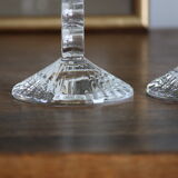 2 vintage champagne flutes in arques crystal