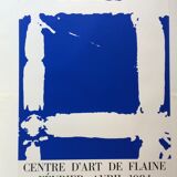 Simon Hantaï, Centre d'art de Flaine, 1984. Original poster in screen print (large format)