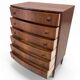 Rosewood Bowed Chest Of Drawers By Kai Kristiansen