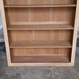 Open bookcase in chene