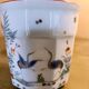 Two porcelain jam jars