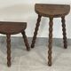 Tripod stools twisted feet