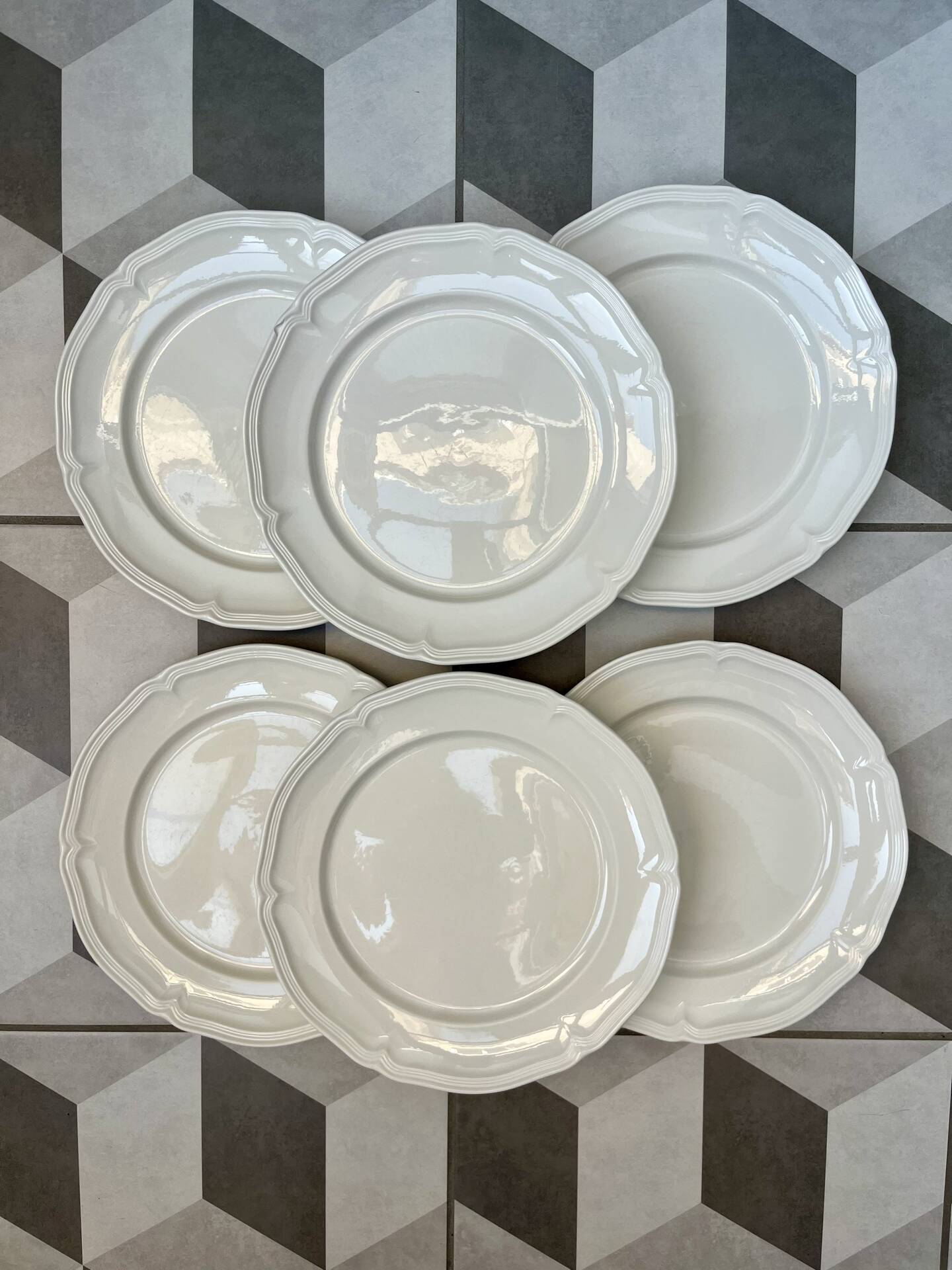 Set de 6 assiettes plates « Manoir » Villeroy et Boch