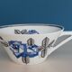 Service of cups and milk jar in fine porcelain from Limoges Art Deco