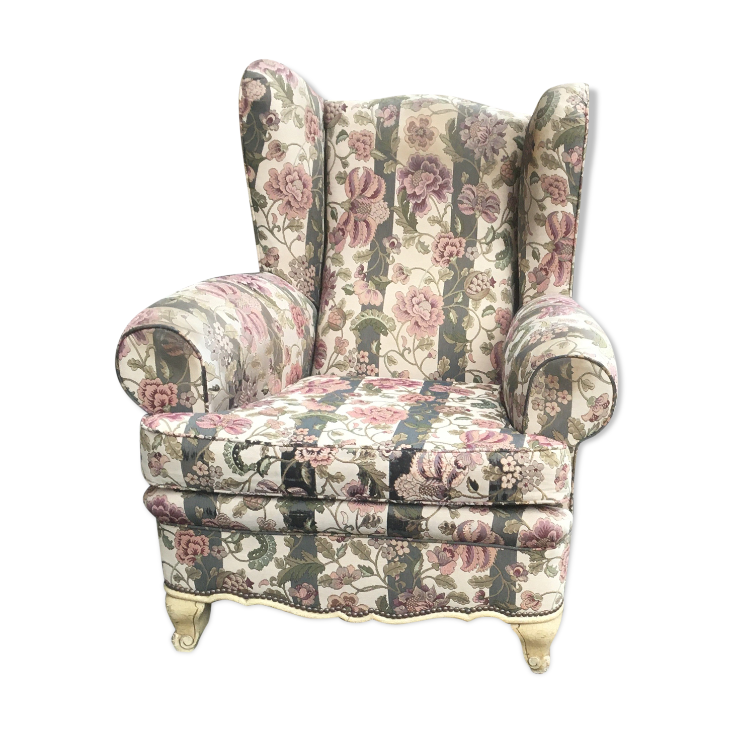 Pair of English style armchairs