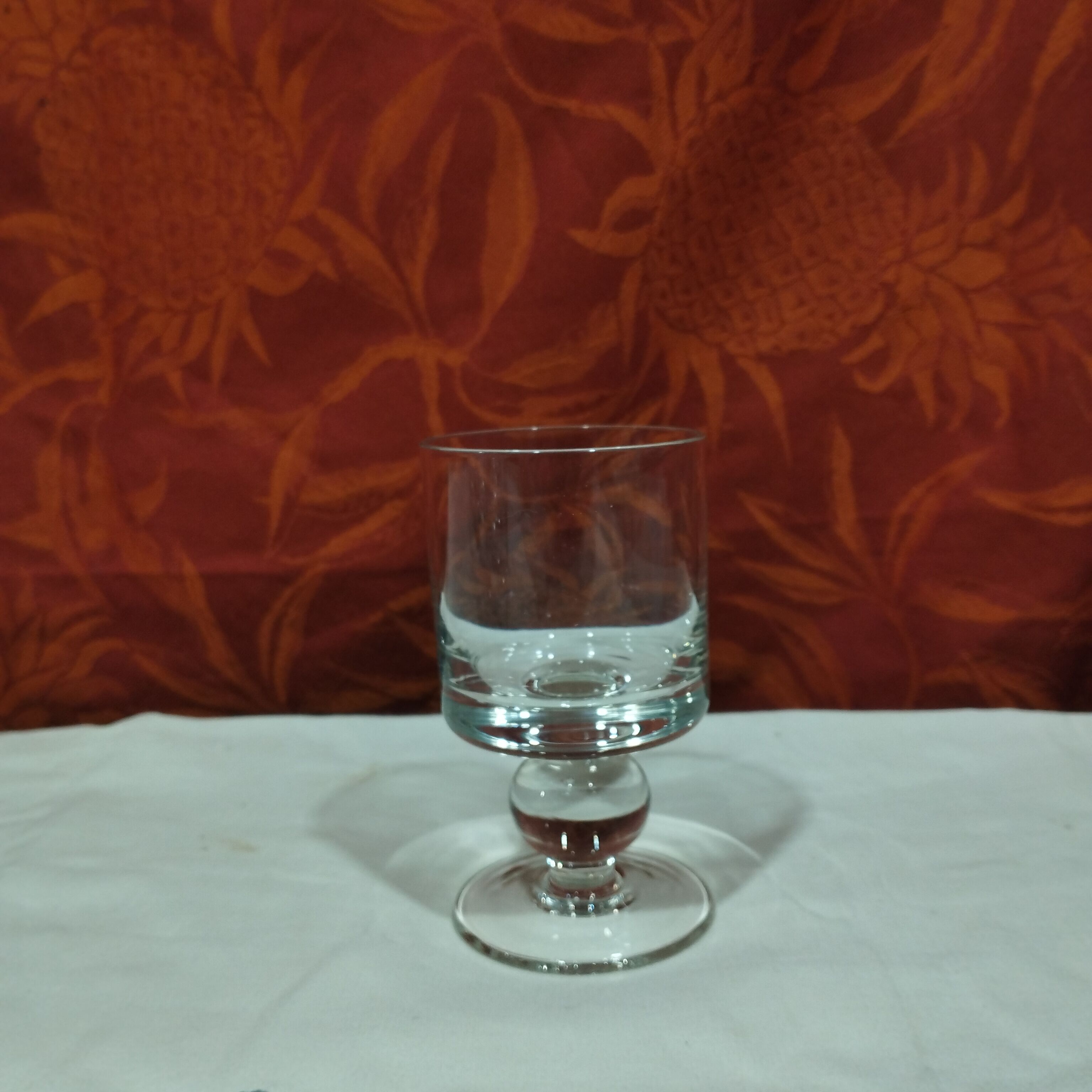 Set of 6 stemmed glasses from the 70s