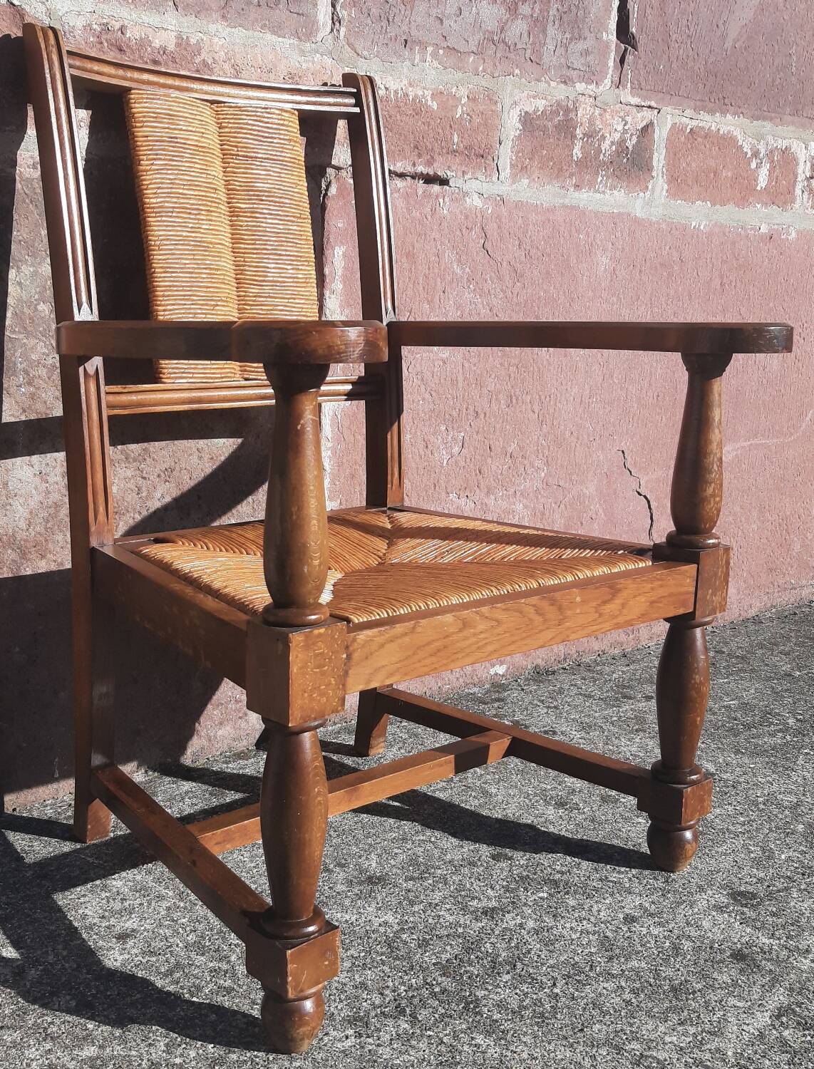 Straw chair (seat and backrest)