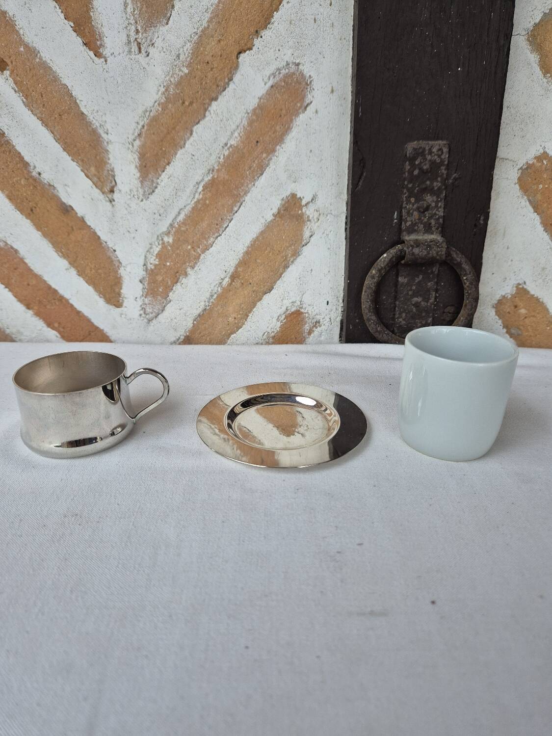 Silver-plated porcelain coffee service, 1970s