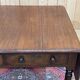 Table bureau anglaise en acajou XIXème avec 2 tiroirs