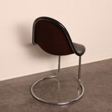 'Maia' chair in black designed by Giotto Stoppino  for Bernini - Italy - 1960's