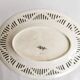Oval dish in openwork earthenware from Sarreguemines, blue ribbon and fruit
