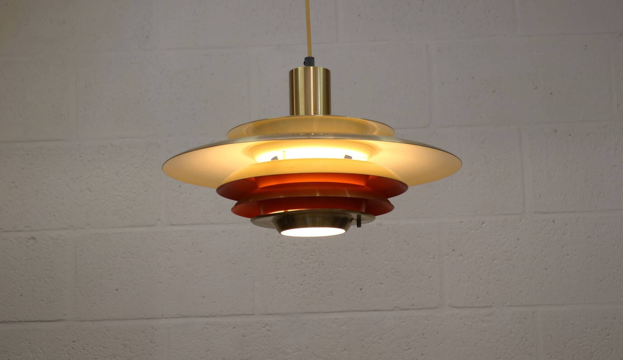 Very rare old Danish design lamp by Teknika model 425  - 60's