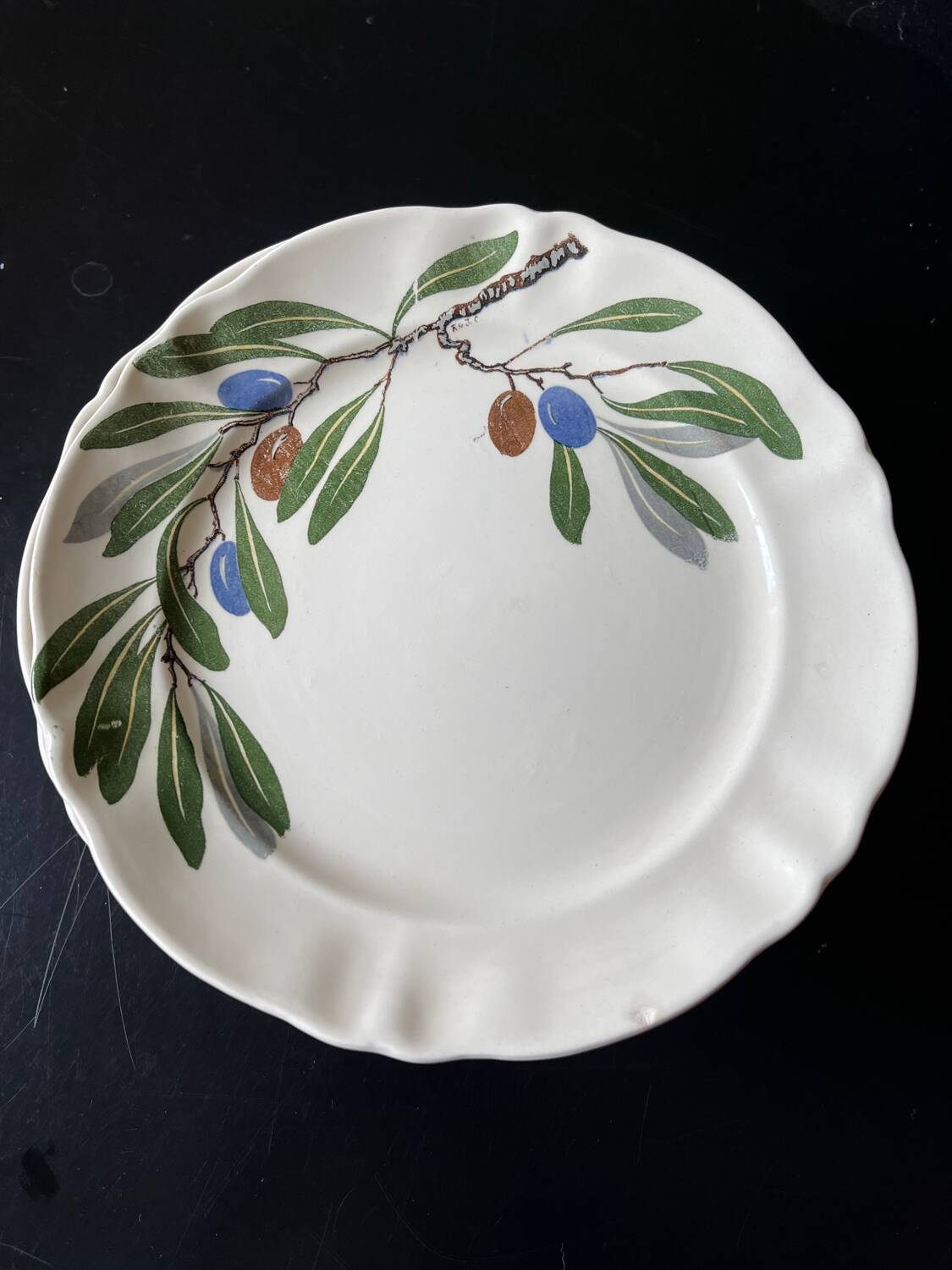 Dessert plates Sarreguemines Renaud and Clermont