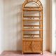 Large vintage rattan shelf