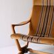 Original Scandinavian Oak High-Back Armchair, Late 1960s