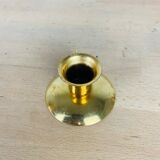 Vintage golden brass candle holder