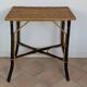 Table en bois et rotin 1920