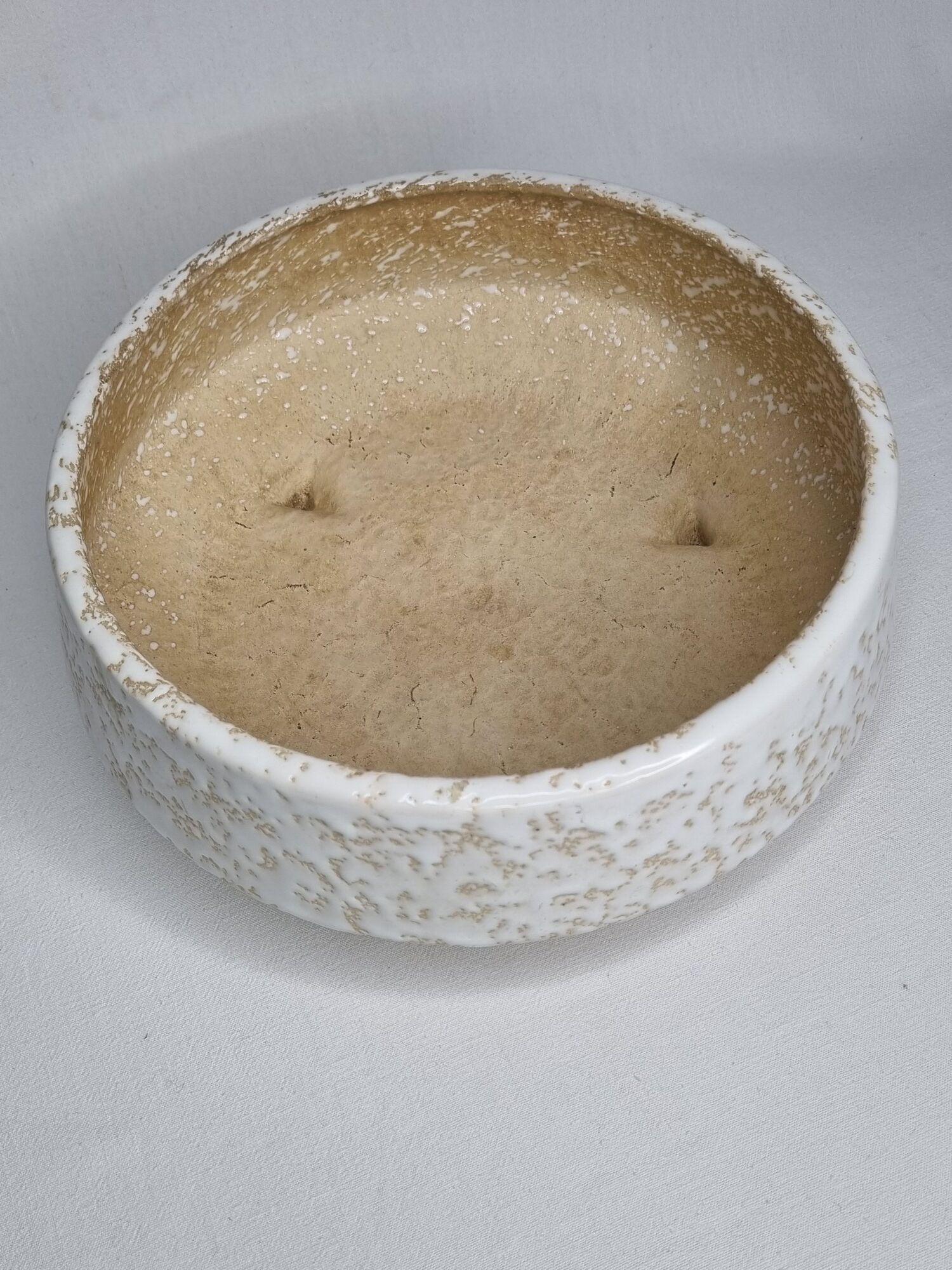 Jardinière vintage ronde tripode, Vetter, West Germany, 26 cm